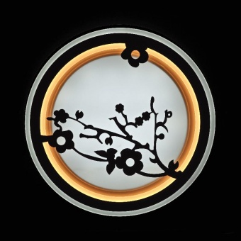 Светильник светодиодный встраиваемый  Silhouette "Flowers in circle"
